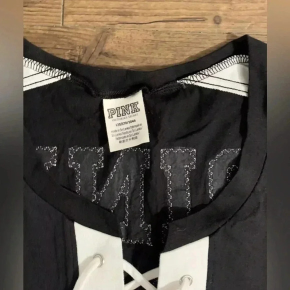 PINK VS BLING 86 TSHIRT/ YOGA LEGGINGS OUTFIT SET LARGE - Picture 7 of 10